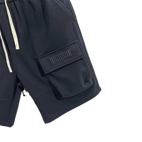 Summer brand loose five-pocket pants for men with adjustable drawstring waist, stylish and versatile, comfortable work shorts