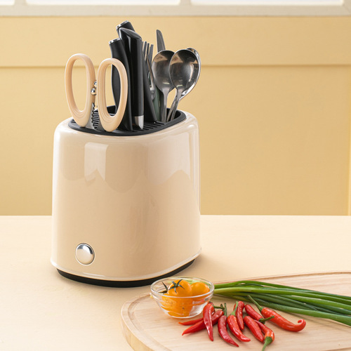 Self-designed cream style multifunctional chopstick cage storage box rack retro kitchen tableware drain storage tube