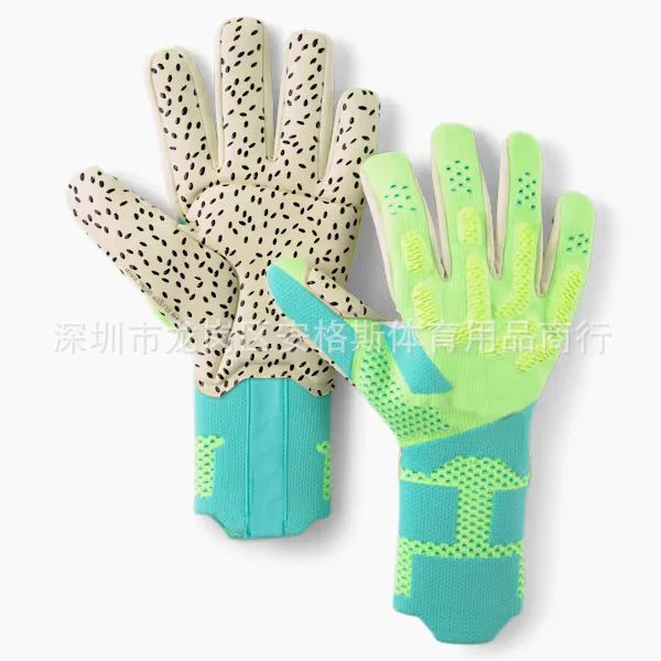 New high-end brand children adult goalkeeper gloves latex professional training football gloves