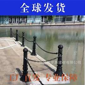 厂家供应铸铁罗马立柱防撞止车柱子市政园林铸铁阻车柱河道防护柱