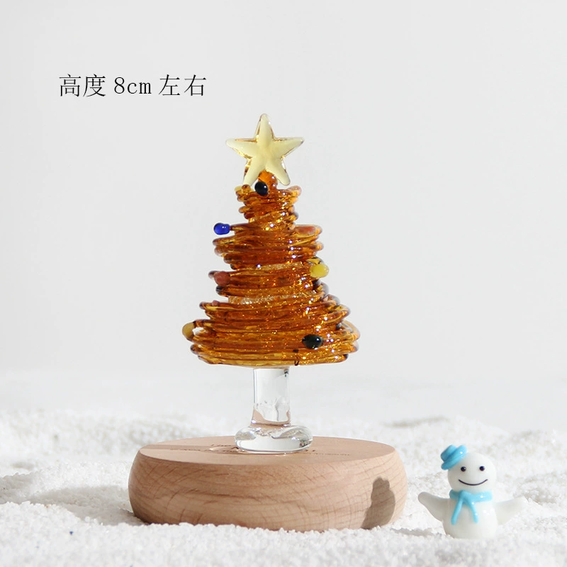 Glass holiday ornament, assorted gift box styles, handmade fragile decorations 4.5–13 cm