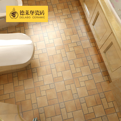 美式阳台仿古砖400x400 复古田园防滑地板砖卫生间厕所瓷砖