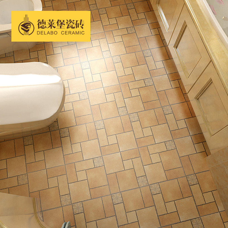 美式阳台仿古砖400x400 复古田园防滑地板砖卫生间厕所瓷砖