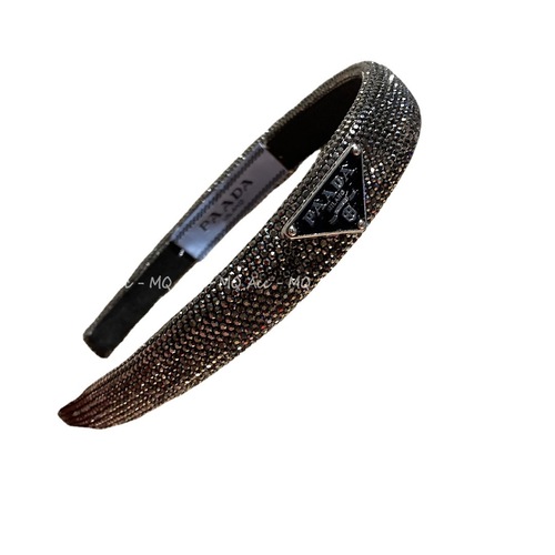 Item: Women's Crystal Diamond Letter Hairpin - Paris Style, Silver Gray, Matchable, Lightweight Luxury