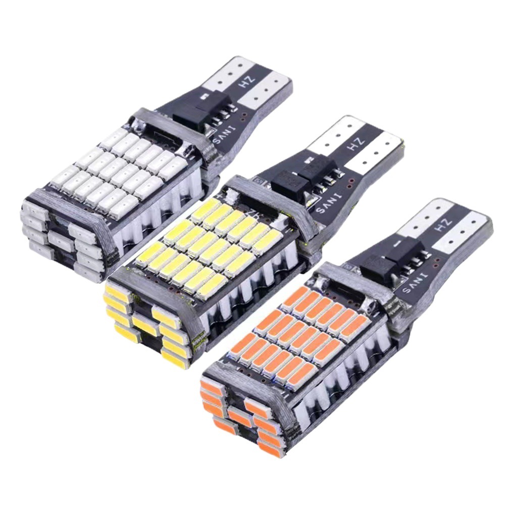 Car Led Reversing Light Decoding T15 4014 45Smd High Brightness Turn Signal Motorcycle Small Light Width Light