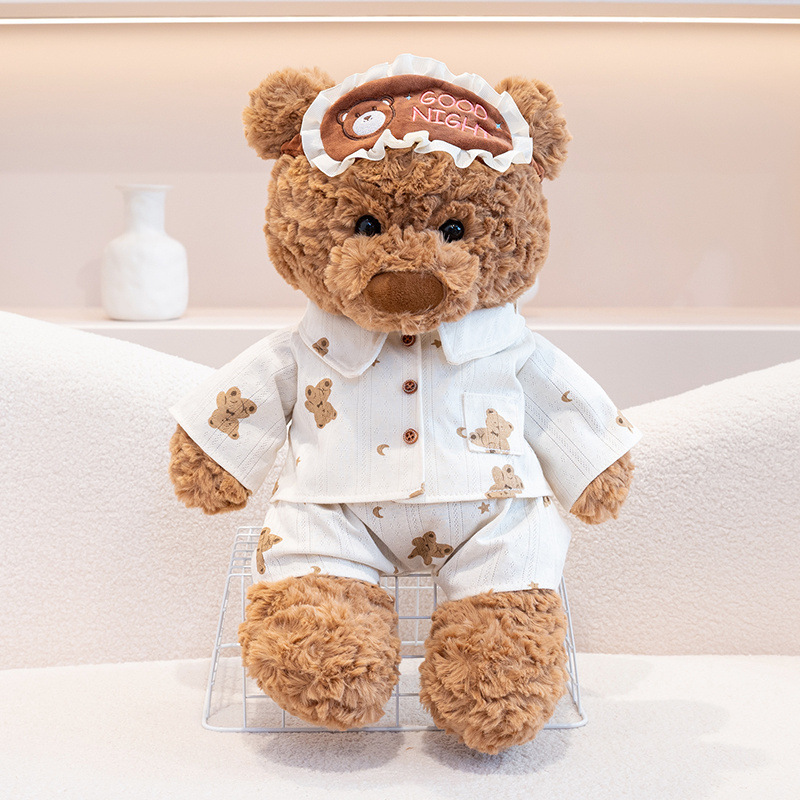 Pijamas lindos osos juguetes de peluche Lyle osos Teddy Bear regalo de Navidad osos muñecas regalo de cumpleaños para niños