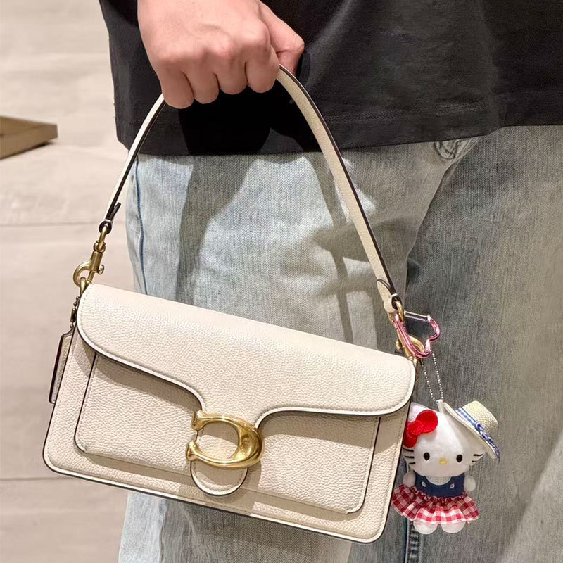 Kou C's original Tabby 26 classic monogram Dionysus versatile fashion shoulder, crossbody, and handbag with lychee pattern for women