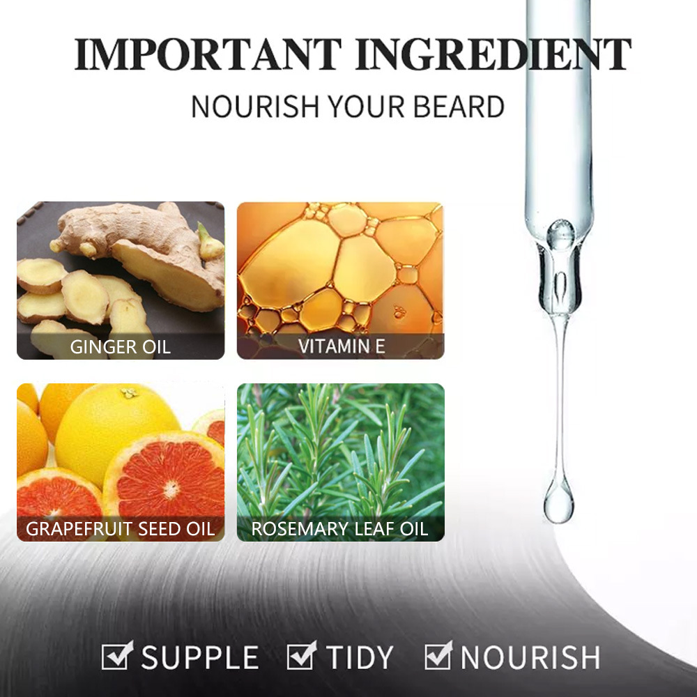 Aichun 30ml Beard Essential Oil Men's Care Essential Oil Smooth Nourishing Repair Beard Oil Sample Oem Aichun 30ml Beard Essential Oil Men's Care Essential Oil Smooth Nourishing Repair Beard Oil Sample Oem