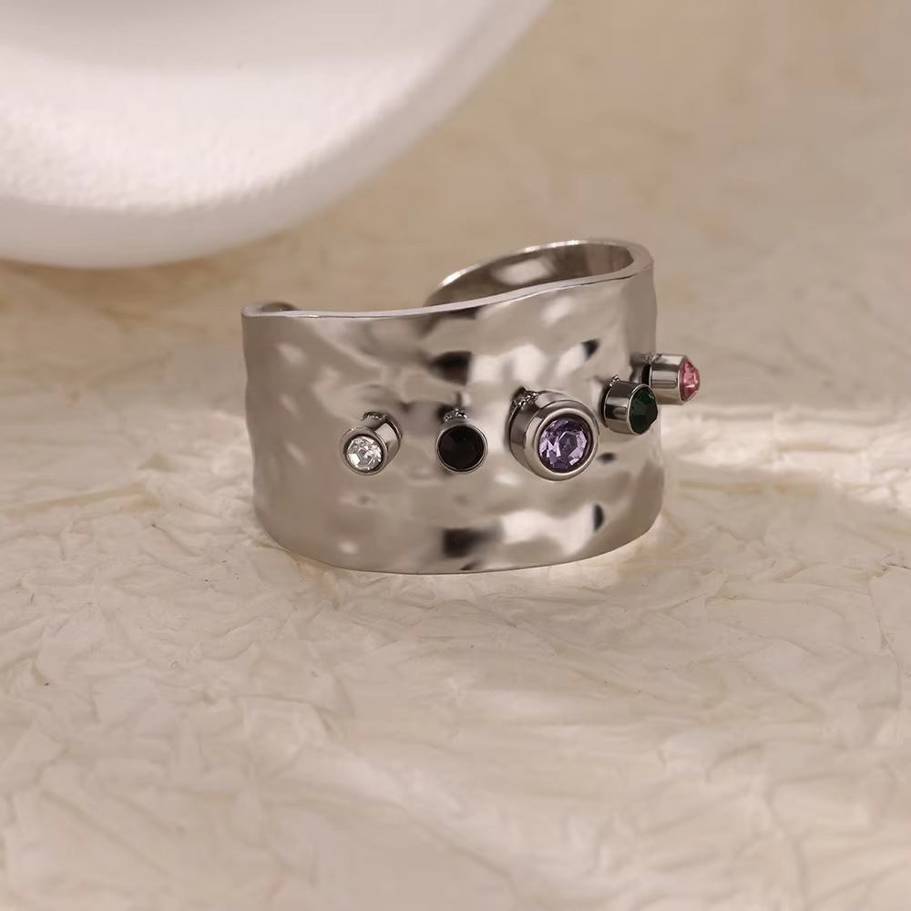 Wholesale Jewelry Elegant Modern Style Geometric Copper Adjustable Ring Open Rings display picture 6