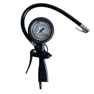 High-precision oil-immersed pointer tire pressure gauge for cars, tire pressure measuring gauge, inflatable tire pressure gun, tire inflating gun