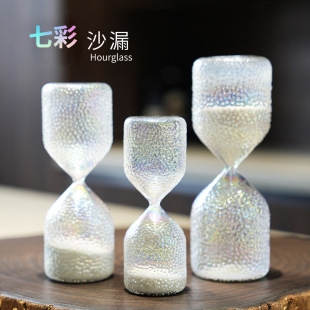 Nordic Home Colorful Glass Hourglass Timer Creative Gift Home Decoration Colorful Hourglass Factory Wholesale