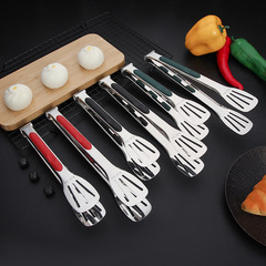 304 Stainless Steel Tongs Food Tongs for Grilling Steak, Pancake, Barbecue, Bread, Cooking, Kitchen 