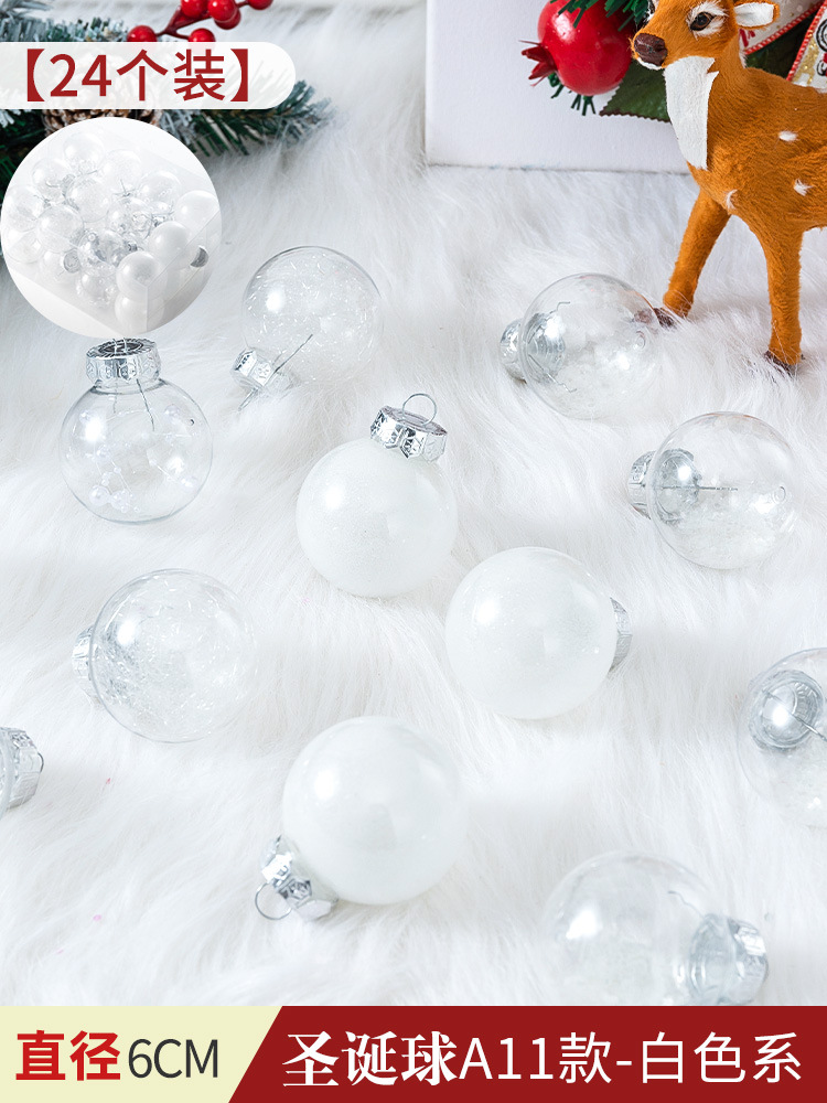 Bola pintada de Navidad Bola de perlas macaron galvanoplastia Bola brillante pintada Bola de forma especial colgante árbol de Navidad bola decorativa