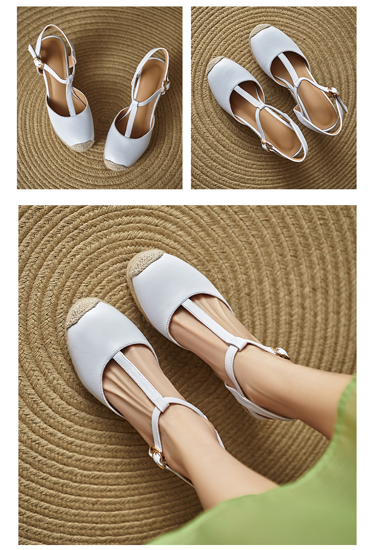 Sandal cao gót nữ mũi nhọn quai chữ T đế xuồng gót 9 cm — màu trắng, màu mơ chi tiết 9