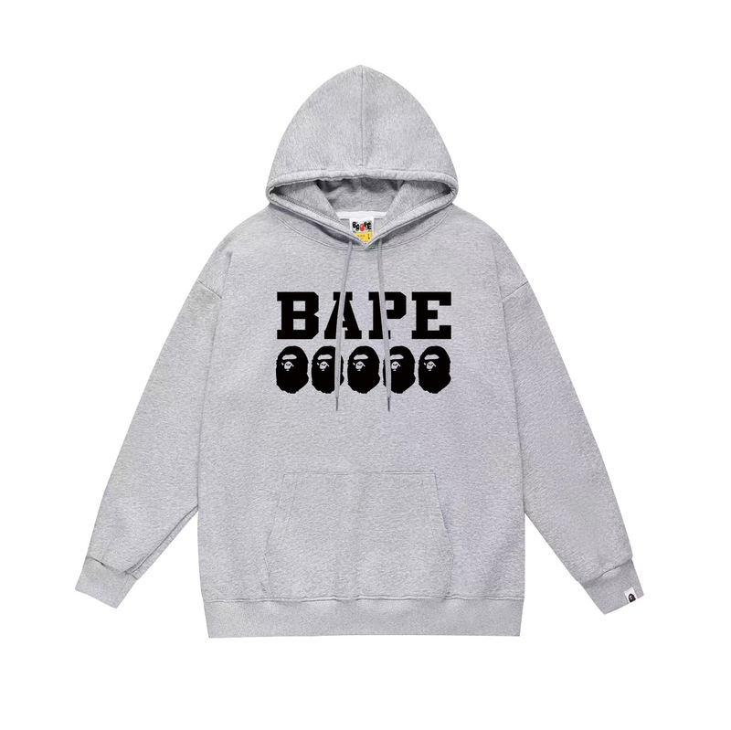 BAPE猿の頭の潮のブランドの片面のプリントは帽子の衛衣の秋冬の新型のヒップホップの潮流の男女の同項の純綿になります。|undefined