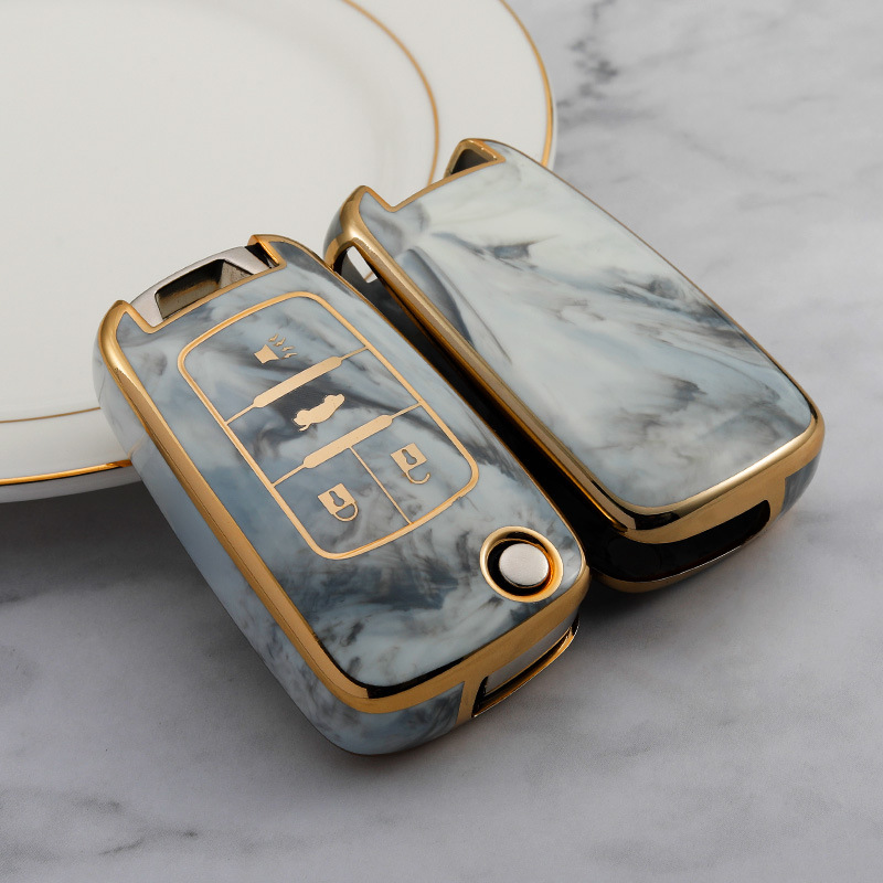 適用雪佛蘭汽車鑰匙套別克英朗閱朗昂科拉XT鑰匙套GL8摺疊鑰匙包