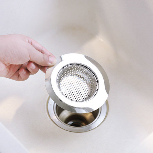 Kitchen sink garbage filter washbasin stainless steel dishwashing sink hair sewer anti-blocking and anti-odor floor drain