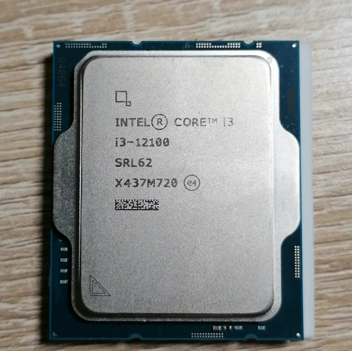 Процессор Intel I3-12100, отдельный чип для настольного ПК, с встроенной графикой, подходит для H610/B760