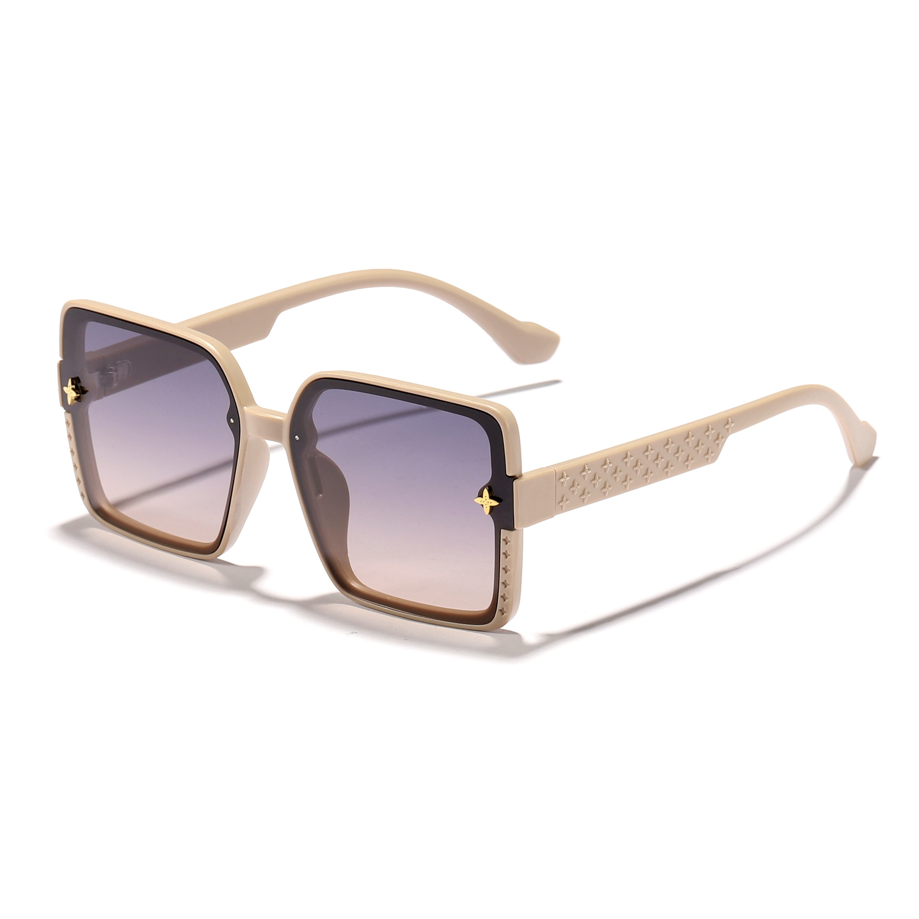 Nuevas gafas de sol de montura grande de moda F para mujer 2024 Gafas de sol europeas y americanas de alta gama para mujer