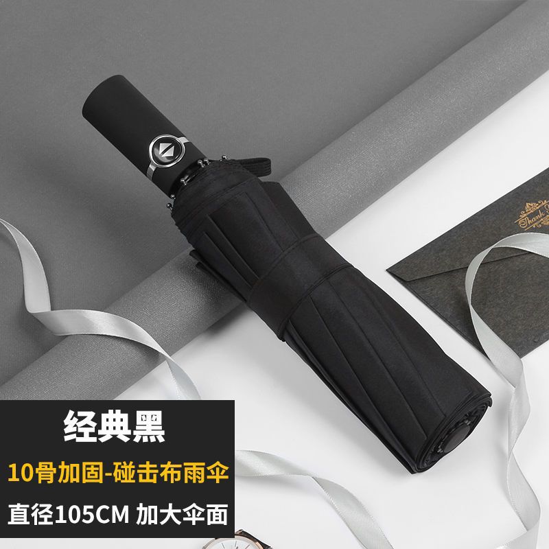 全自動【補強十骨】傘-クラシックブラック