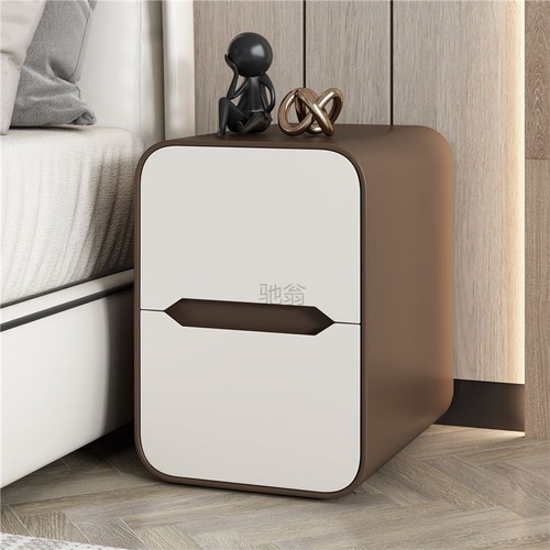 3L floor-standing narrow-edge all-wood bedroom ultra-narrow gap mini nightstand small modern minimalist luxury high-end