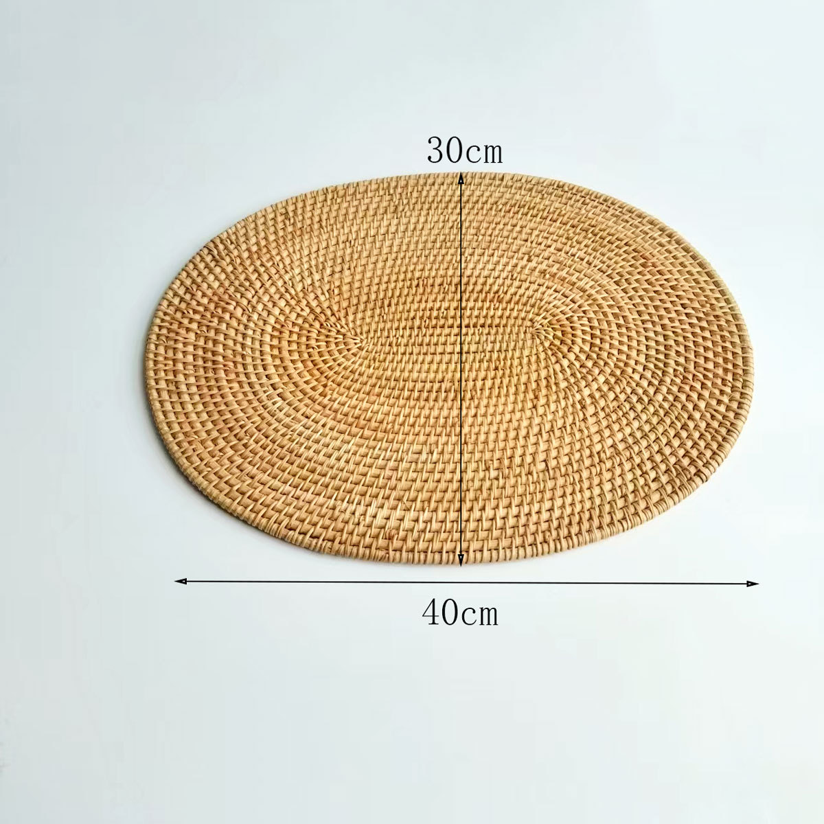 Cojín de ratán Cojín de ratán Cojín de aislamiento térmico Cojín de té de ratán de otoño tejido Cojín de olla de paja Cojín de aislamiento térmico tejido de ratán de restaurante