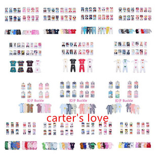 Carter's Iove Carter Baby-friendly Long T Pants Long Ha Short T Shorts Short Ha 345 Pack Men's and Women's Cards 2