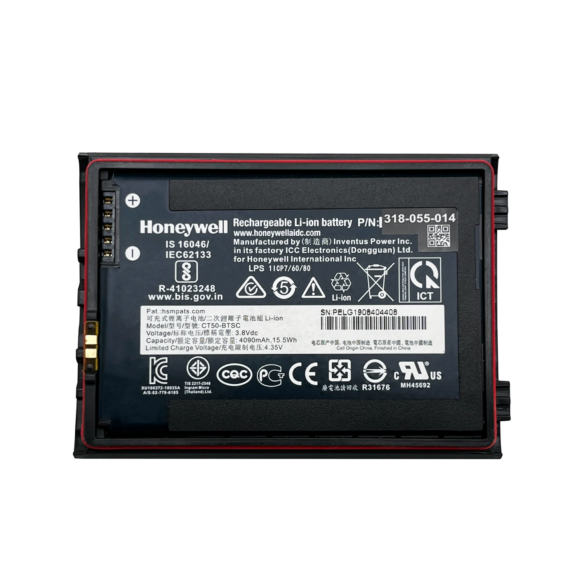 Оригинальный новый Honeywell CT50-BTSC аккумулятор 4090mAh 3.8v15.5Wh 318-055-014