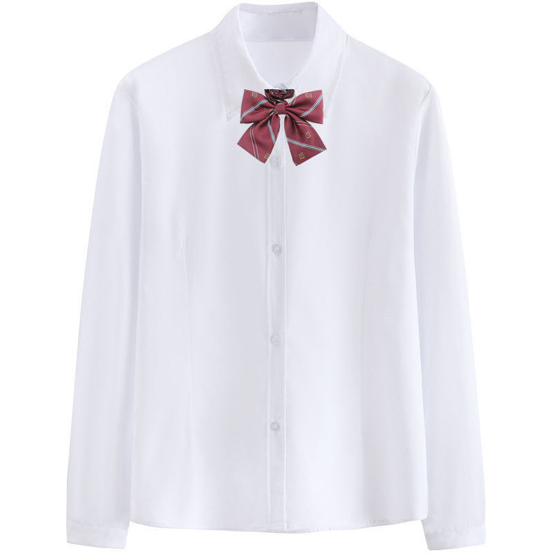 Women's long sleeves+sending the crown red collar tie