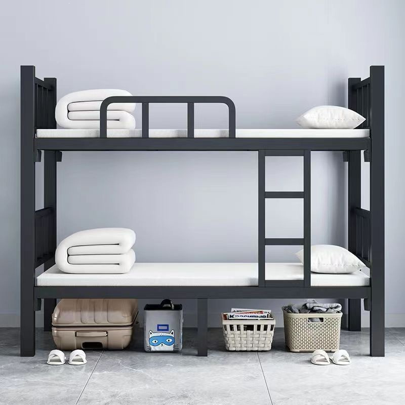 Thickened Bunk Bed Iron Frame for Staff Dormitory, School Double Iron Frame High and Low Bunk Bed