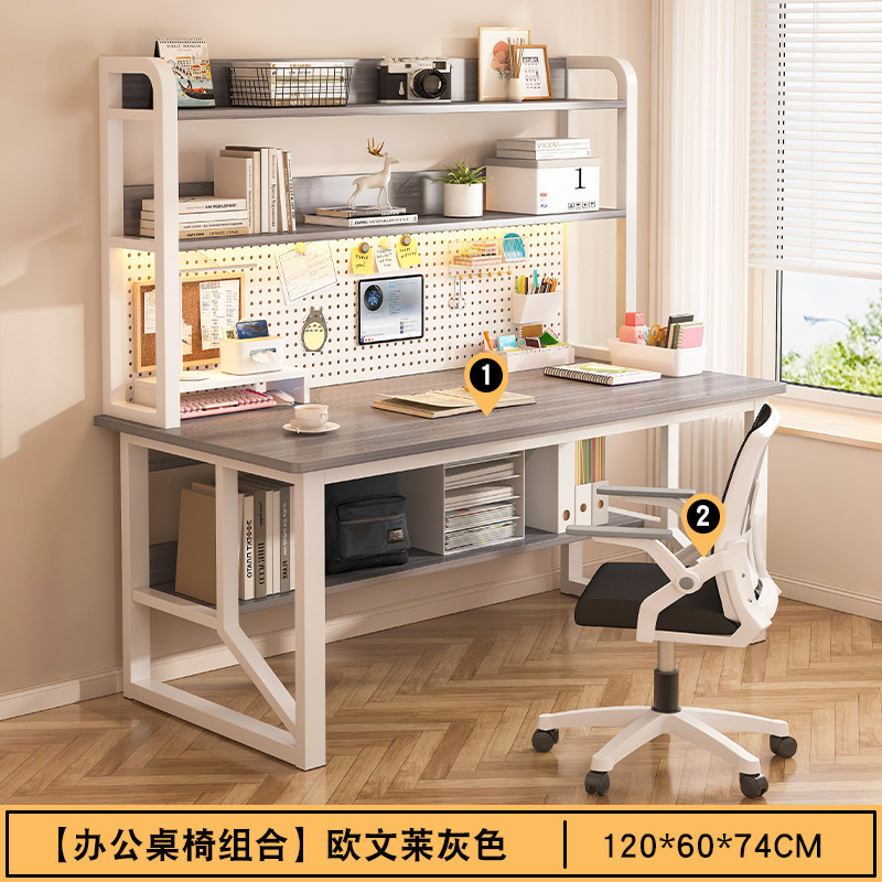 Escritorio de computadora, estante doméstico, dormitorio estudiantil, escritorio de escritura, escritorio de escritorio multifuncional con agujeros, escritorio de oficina