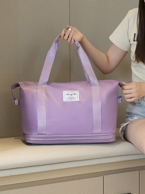 Bolsa deportiva de alta capacidad bolsa de separación seca y húmeda bolsa de viaje portátil de ocio bolsa de viaje de negocios doble expansión bolsa de almacenamiento