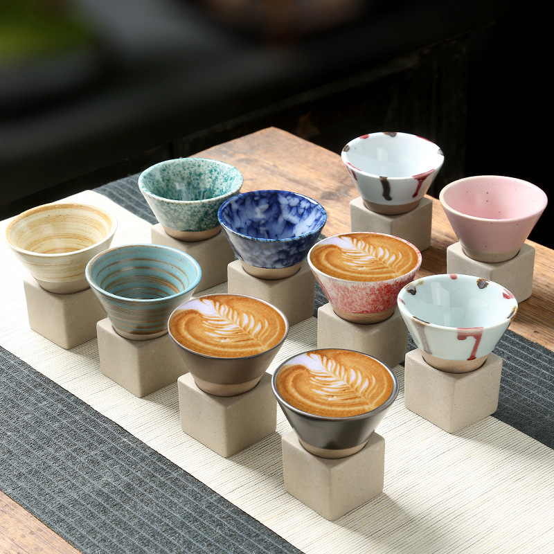 Japanese-style rough clay mugs creative cross-border cups Amazon Instagram-style cups ceramic retro coffee cups