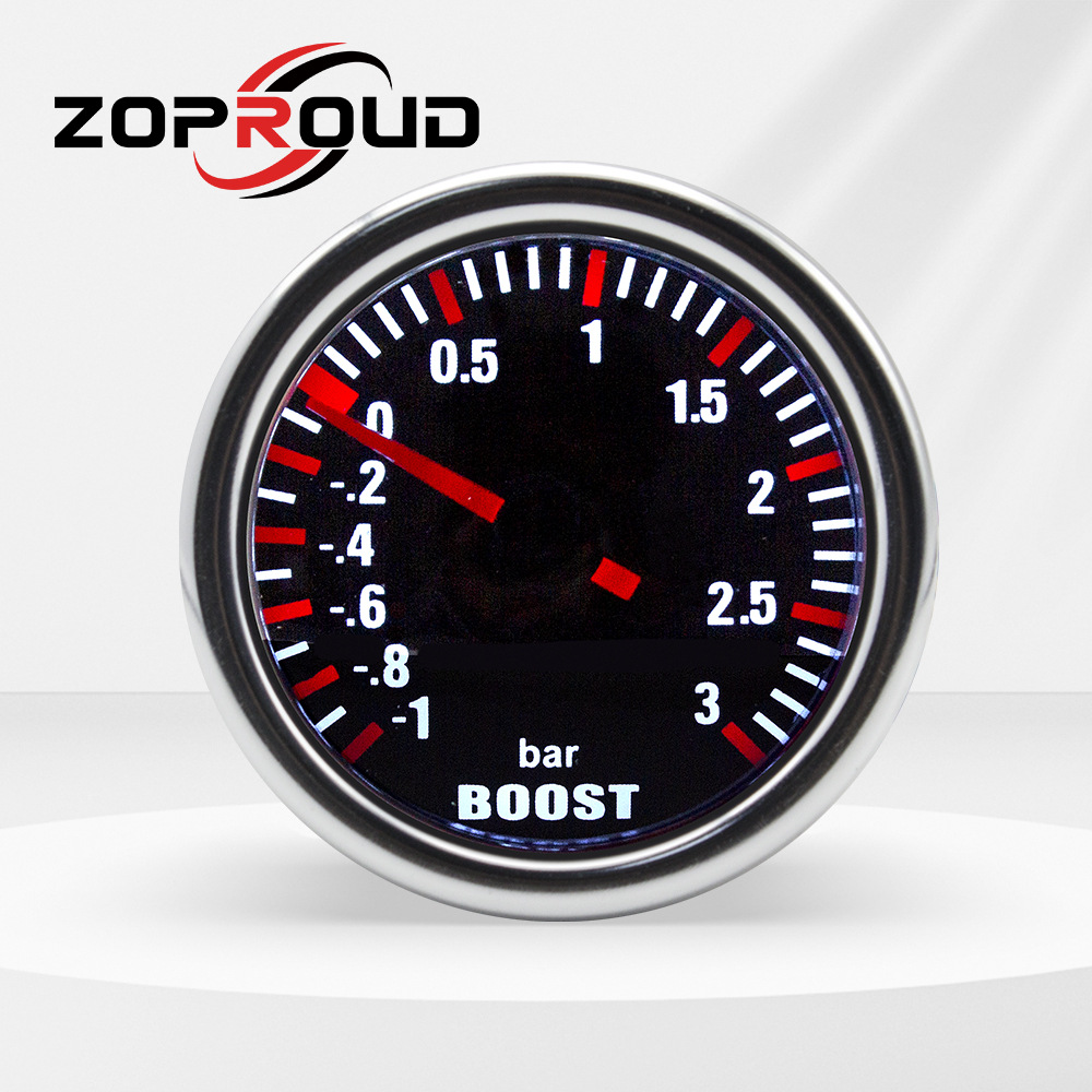 Car Modification Instrument 12V 2-Inch 12V Speed Boost Water Temperature Oil Temperature Oil Pressure Voltage Air-Fuel Ratio Exhaust Temperature Meter