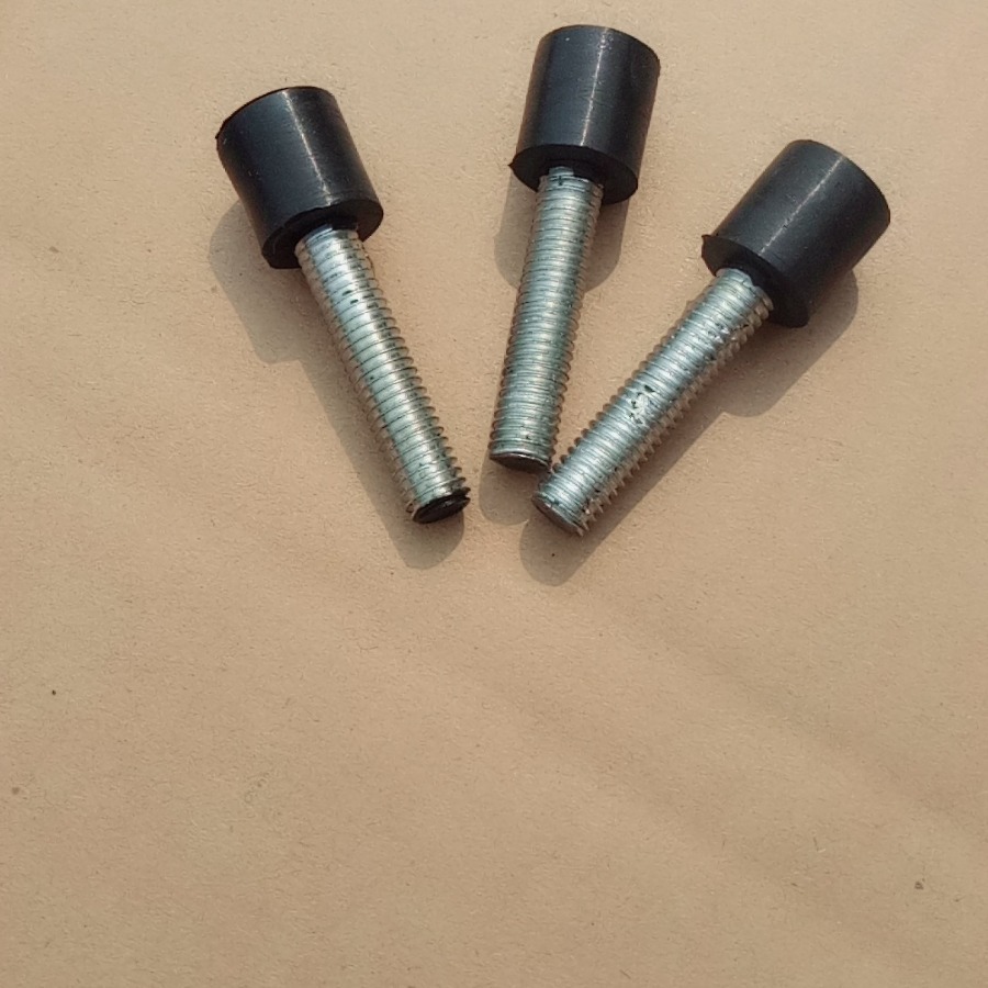 带螺丝脚垫减震缓冲垫 带螺杆橡胶机脚支撑脚 减震脚