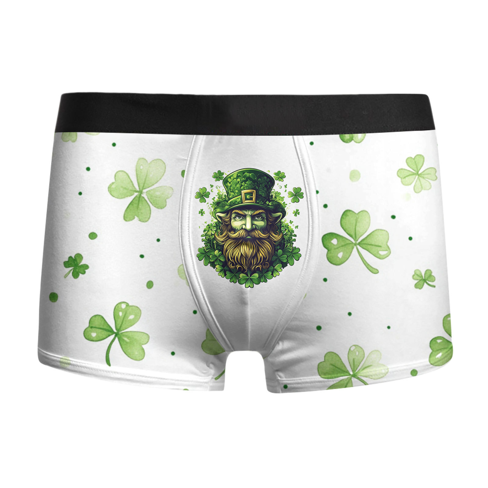 Ropa interior para hombre St. Pa Day, pantalones cuadrangulares para hombre, calzoncillos bóxer de cintura media de gran tamaño transpirables, estampado 3D MP01