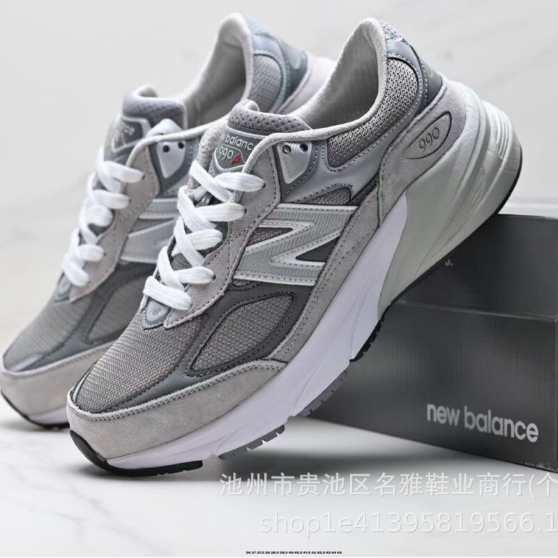 Putian Shoes Pure Original Nb990 Series New Balance Retro Mesh Fabric Pigskin Low-Top Casual Shoes for Men and Women Couples