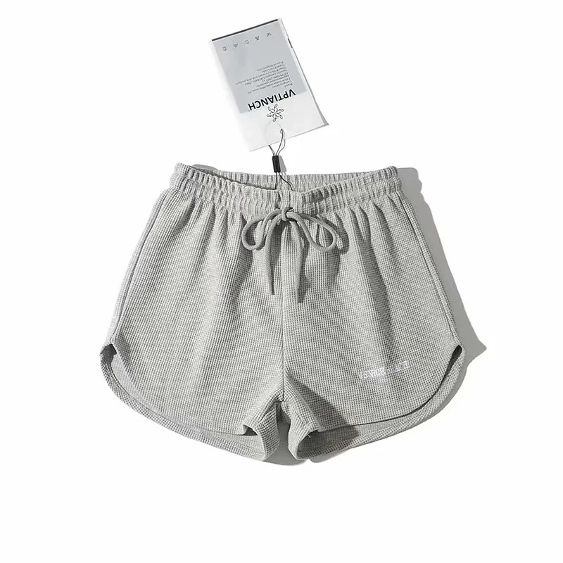 Elastic Waist Drawstring Sports Shorts NSHS61785