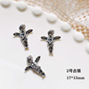 Metal accessory for manicure, angel wings for nails, decorations, new collection