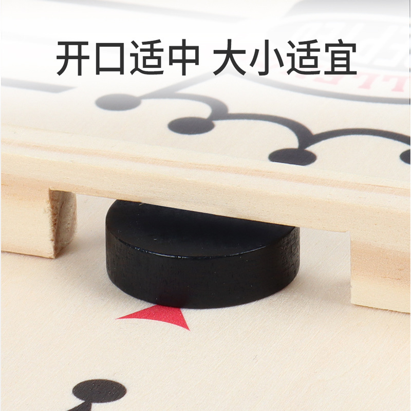 Juego de mesa dos en uno de ajedrez de catapulta grande