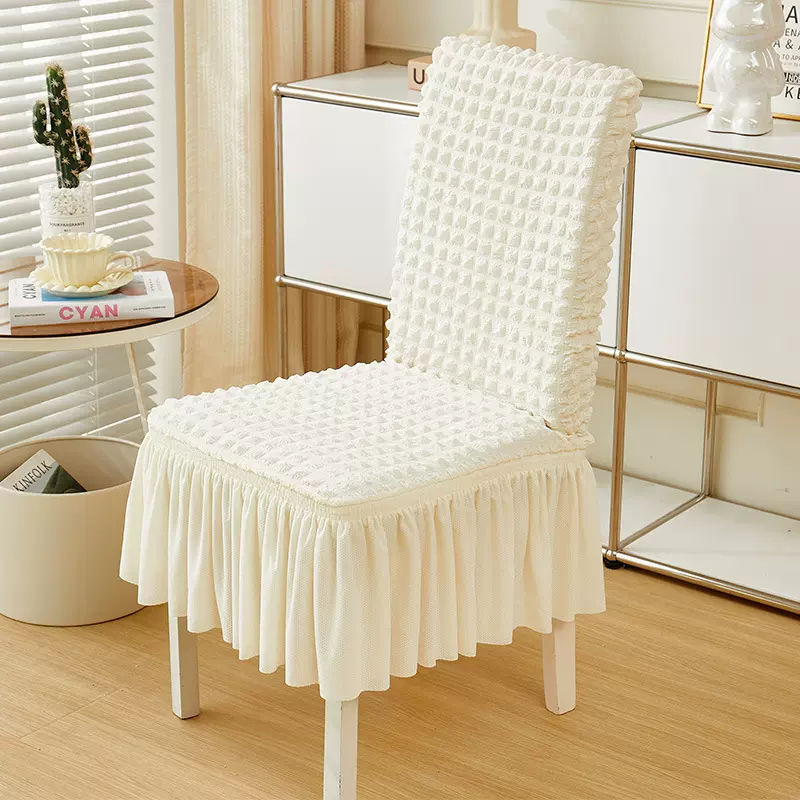 欧式高级泡泡纱全包椅子套罩四季通用酒店餐椅凳子套弹力跨境批发