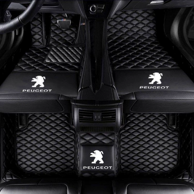 floor mats, Modelə uyğun ayaqaltı - peugeot-2008-2014-2019-single-layer-pure-black