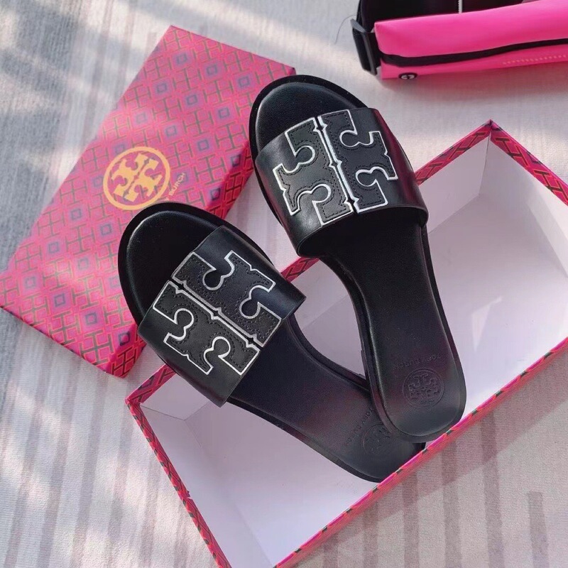 2025 Summer New Tb One-Piece Outdoor Slippers Sandals Soft Surface Casual Beach Flat Comfortable