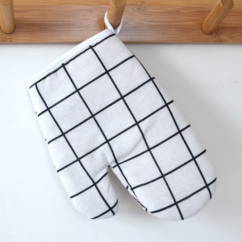 Guantes para horno microondas engrosados a prueba de escaldaduras Guantes florales resistentes a altas temperaturas para horno de cocina