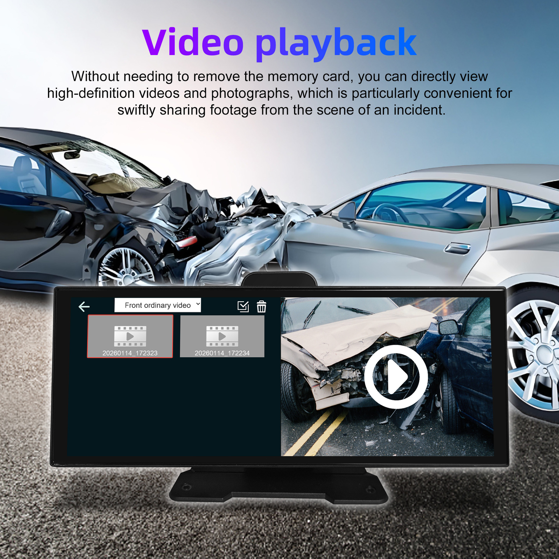 11.4-Inch 4K Driving Recorder Wireless Carplay Smart Screen Car Navigation Car Adas Recorder