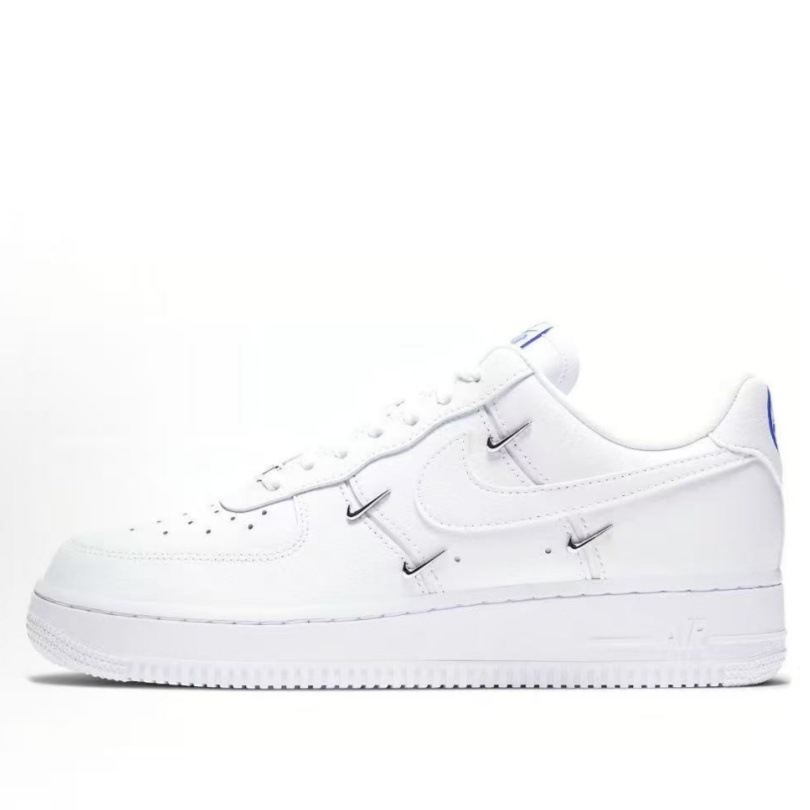 Nuevo año de caballo Air Force 1 pequeño zapato blanco de cuero de goma suela alta antideslizante desgaste zapatos casuales neutros