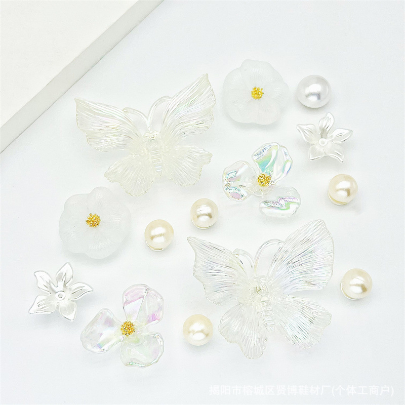 クロスボーダー 2025 下駄靴花装飾アクセサリー PVC ソフトプラスチック DIY 靴バックル卸売工場直接供給|undefined