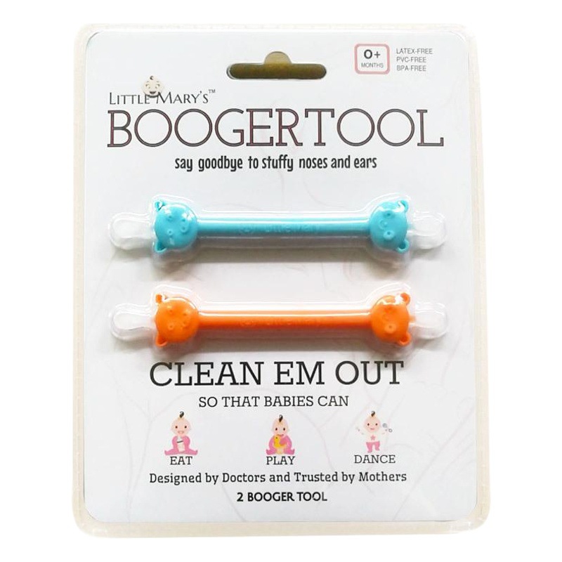 Marca bebé oreja recoger nariz recoger de doble cabeza de silicona suave palo de limpieza portátil traje de limpieza