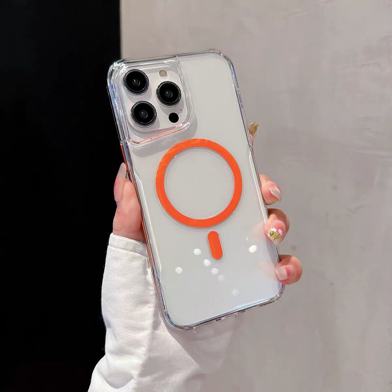 iPhone17Promax対応 マグネット式スマホケース 保護カバー 小型でスリムなデザイン Apple16 高透明 耐衝撃 15 保護ケース|undefined