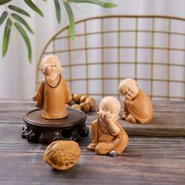 尚森爆品小和尚家居摆件树脂工艺品桌面客厅软装装饰品节日礼品